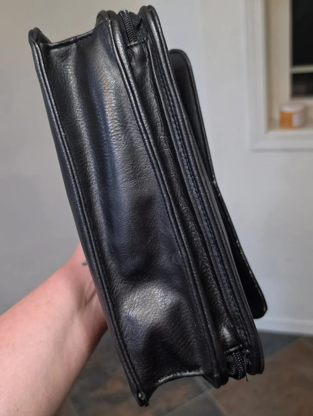 Vintage Rosetti Black Faux Leather Satchel/Crossbody Bag - MSRP $80